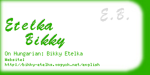 etelka bikky business card